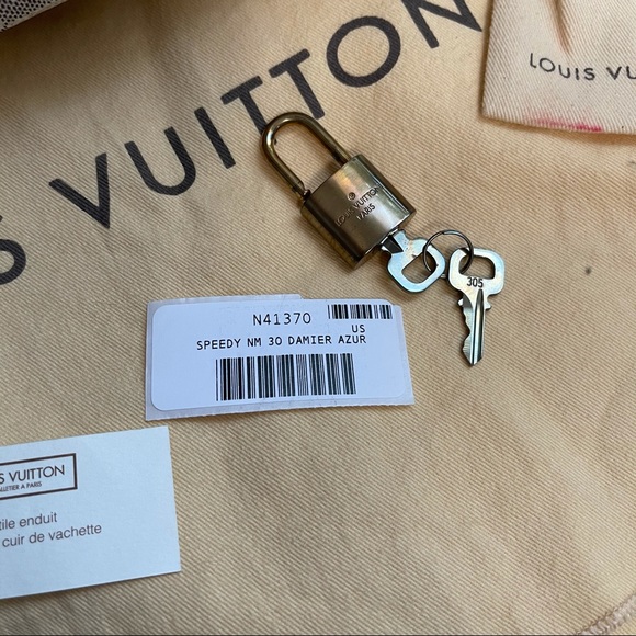 Louis Vuitton speedy 30 Damier Azur 2015 - Picture 15 of 16